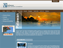 Tablet Screenshot of palawanphilippinesresorts.com